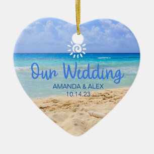 Beach Wedding Ornament Gastgeschenk