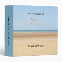 Beach Wedding Planung Personalisiert 3 Ring Binder