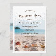 Beach Wedding, Sand, Seashells Verlobung