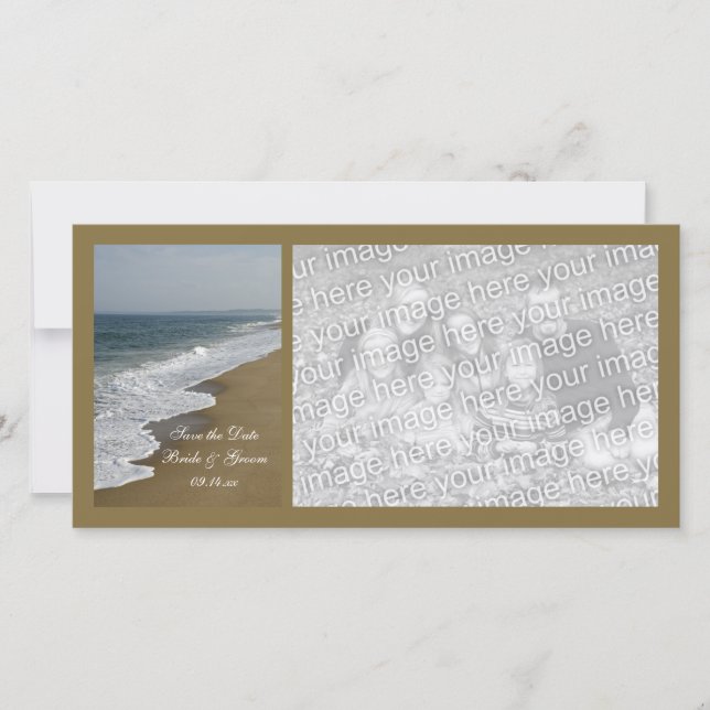 Beach Wedding Save the Date (Vorderseite)