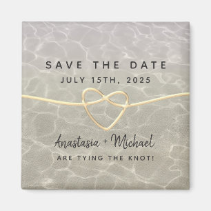 Beach Wedding Save the Date Einladung Magnet