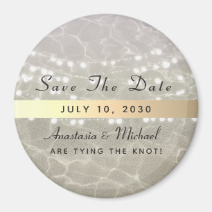 Beach Wedding Save the Date Einladung Magnet