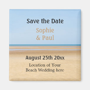 Beach Wedding Save the Date Kühlschrankmagnet Magnet
