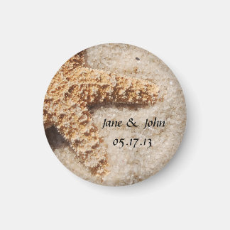 Beach Wedding Save the Date Magnet - Starfish Sm