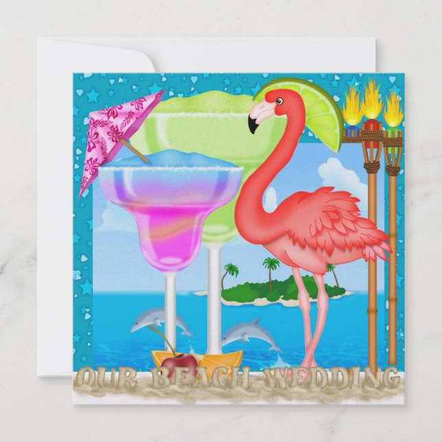 Beach Wedding - SRF Einladung (Vorderseite)