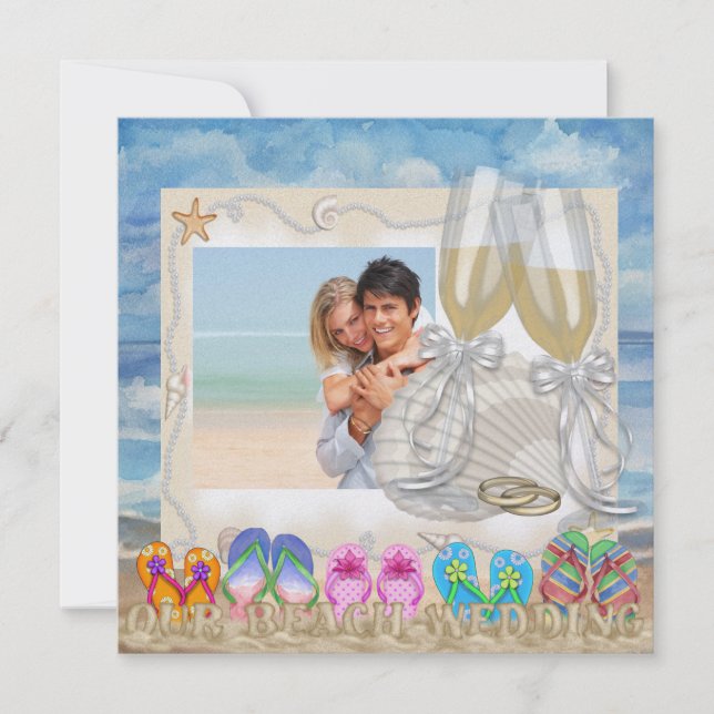 Beach Wedding - SRF Einladung (Vorderseite)