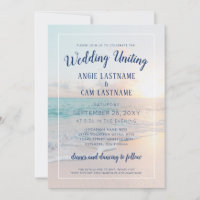 Beach Wedding Sunset Sunrise Sandy Ocean