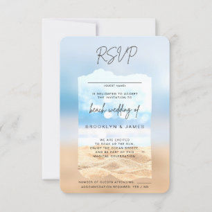 Beach Wedding UAWG Kindly Antwort Einladung