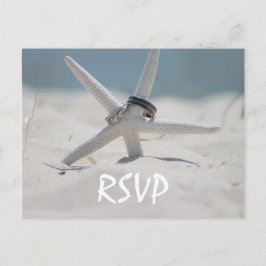 Beach Wedding UAWG mit Foto Einladungspostkarte
