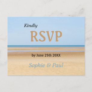 Beach Wedding UAWG Postcard Einladungspostkarte