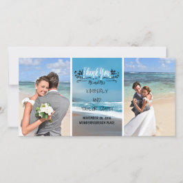 Beach Wedding Vielen Dank Dankeskarte