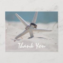 Beach Wedding Vielen Dank, dass Sie sich mit Foto Postkarte
