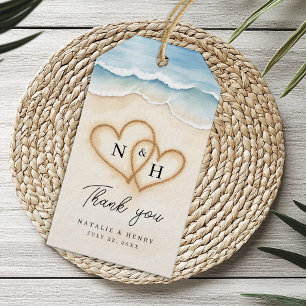 Beach Wedding Vielen Dank, dass Sie Tag mit Sand H Geschenkanhänger