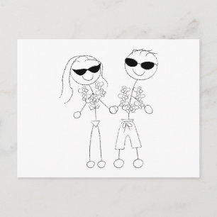 Beach Wedple Postkarte