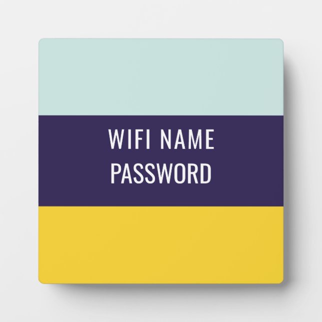 Beach Wifi Name und Kennwort Fotoplatte (Vorderseite)