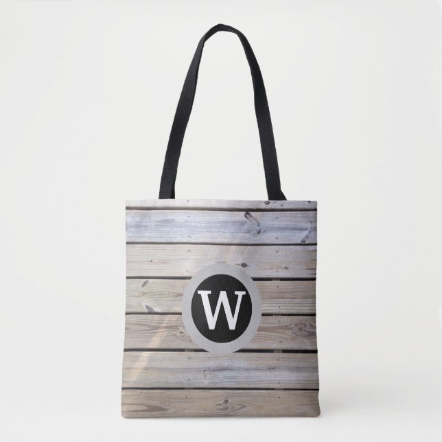 Beach Wood Mit Monogramm (Vorderseite)