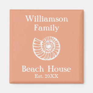 Beach Zuhause Personalisiert Magnet