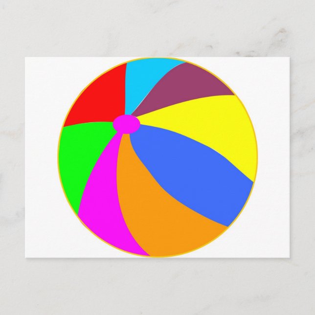 Beachball Postkarte (Vorderseite)