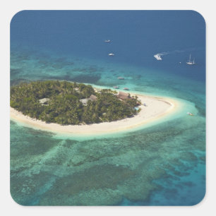 Beachcomber Island Resort, Fidschi Quadratischer Aufkleber
