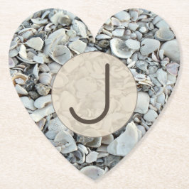Beachcomber Shell Monogram Look Untersetzer