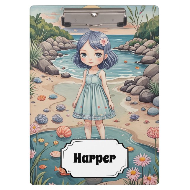 Beachcomber's Bliss Personalisiert Klemmbrett (Vorderseite)