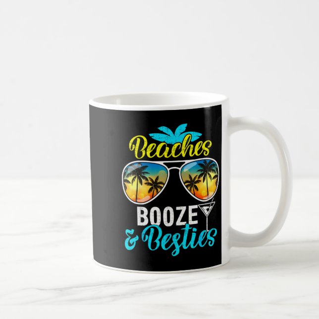 Beaches booze besties girls trip 2026 florida kaffeetasse (Rechts)