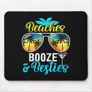 Beaches booze besties girls trip 2026 florida mousepad