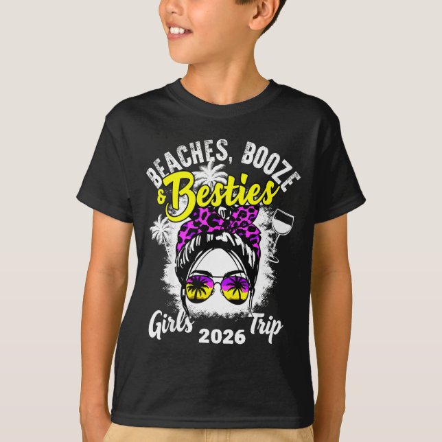 Beaches booze besties girls trip 2026 florida T-Shirt (Vorderseite)