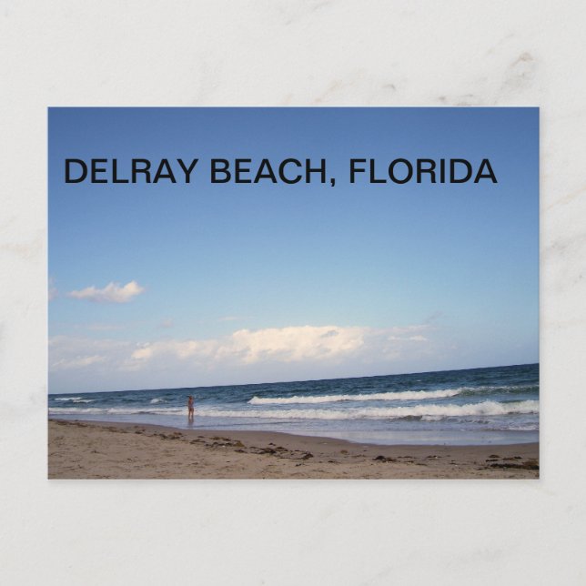 BEACHES OF DELRAY BEACH POSTKARTE (Vorderseite)
