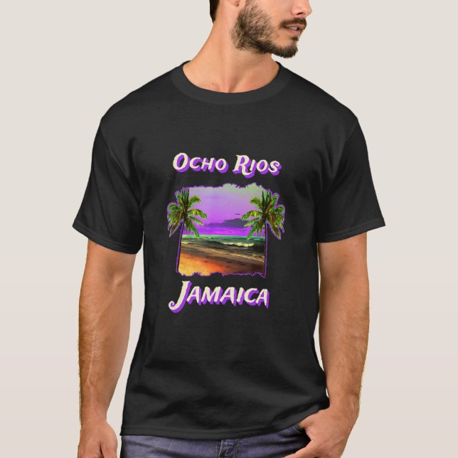 Beaches Of Ocho Rios Jamaica T-Shirt (Vorderseite)