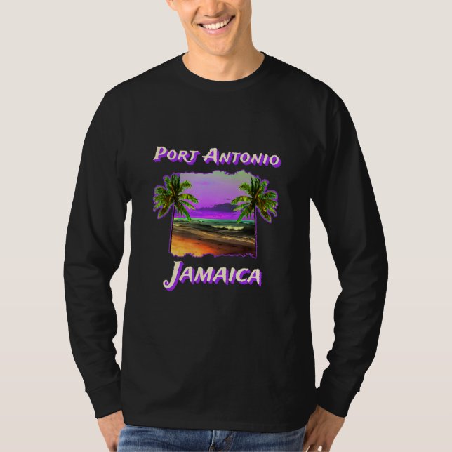 Beaches Of Port Antonio Jamaica T-Shirt (Vorderseite)