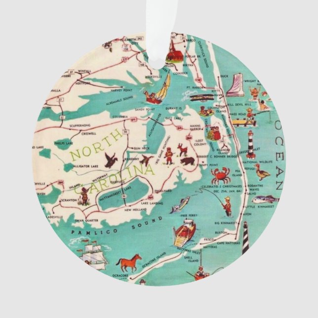 Beaches of the Outer Banks Ornament (Vorderseite)