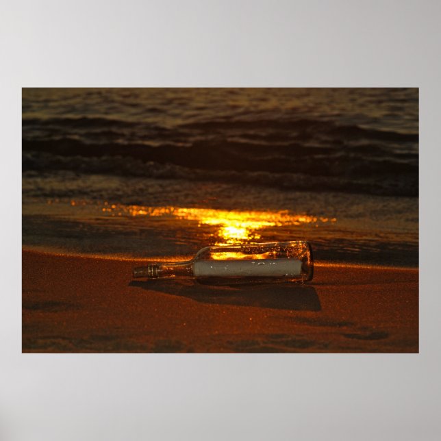 Beachflasche Poster (Vorne)