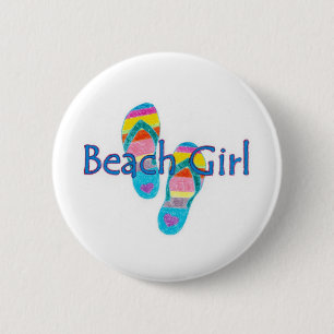 beachgirl button