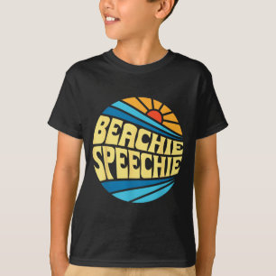Beachie Speechie Logopädie Strand Retro Sommer T-Shirt