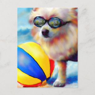 Beachin' (Spitz) Postkarte