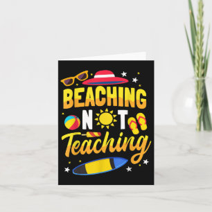 Beaching nicht lehren Schule Lehrer Sommer Vacati Karte