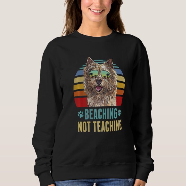 Beaching not lehren Norwich Terrier Dog Sommer Sweatshirt (Vorderseite)