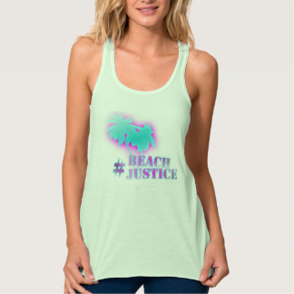 #BEACHJUSTICE Retro Ladys Tank Top