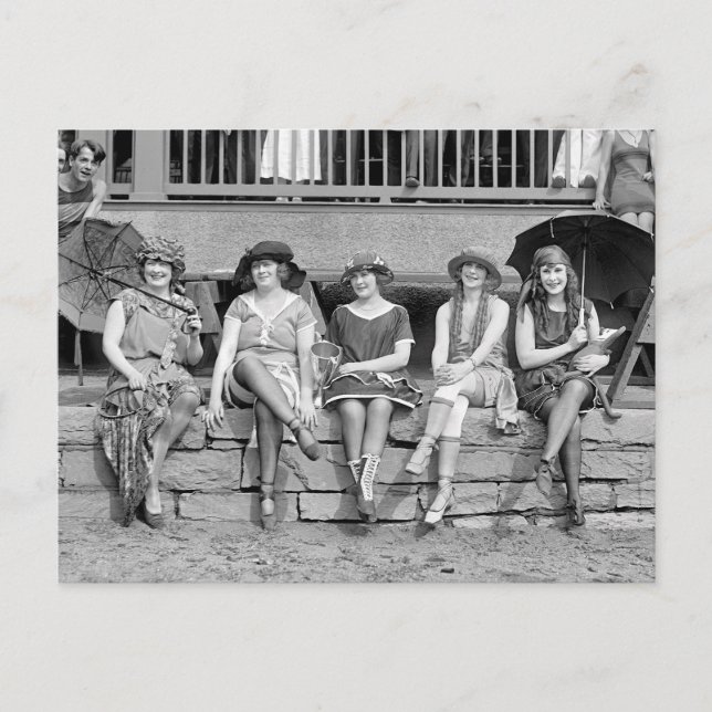 Beachkostümwettbewerb, 1921 postkarte (Vorderseite)