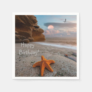 Beachlife Birthday Paper Napkins Serviette