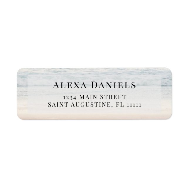 Beachnautic Modern Return Address Label (Vorne)