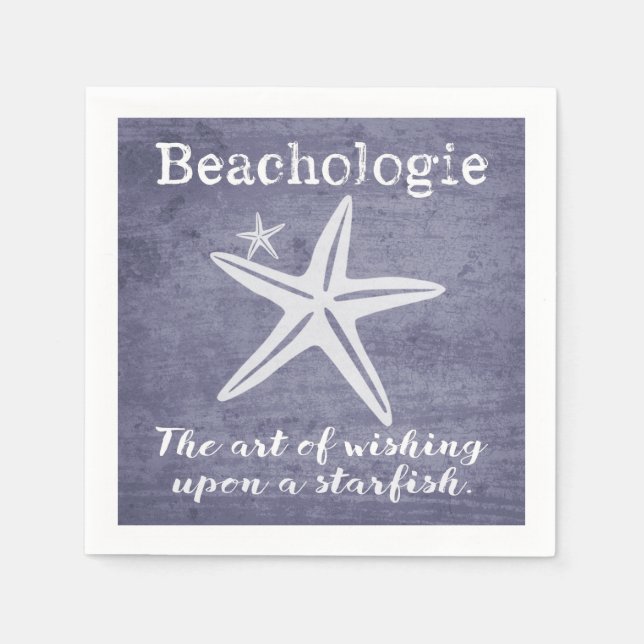 Beachologie auf der Suche nach dem Sternenbuch Nap Serviette (Vorderseite)