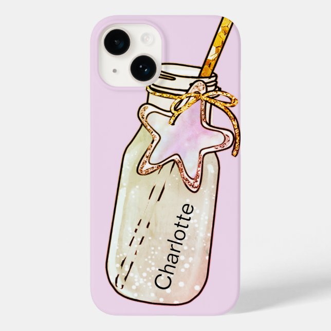 Beachpool trinken rot rosa Glas Flasche Name Spaß Case-Mate iPhone Hülle (Rückseite)