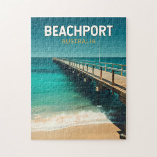 Beachport Australien Reise Kunst Vintage Puzzle