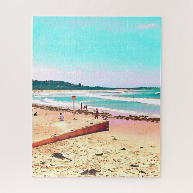 Beachscape Australien vor Herausforderungen Puzzle (Vertikal)