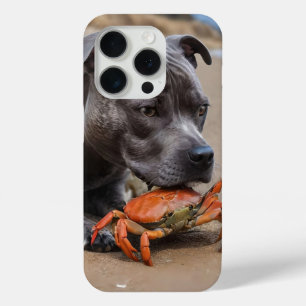 "Beachside Pals: Ein Staffy und sein Krabbenbeglei Case-Mate iPhone Hülle