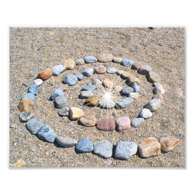 Beachspirale Foto Print (Vorne)