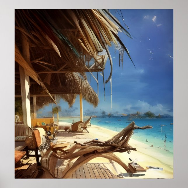 Beachszene 2 poster (Vorne)