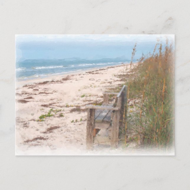 Beachte die Strandfarbenmalerei Postkarte (Vorderseite)